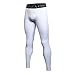 saraca core Men’s Compression Pants Sports Baselayer Running Workout Active Tights Yoga Leggings UPF 50+ Ｗhite