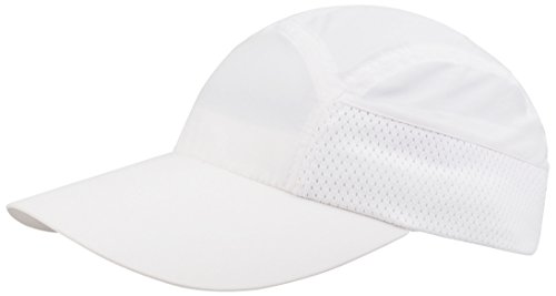 Juniper Taslon UV Cap with Removable Flap, One Size, White