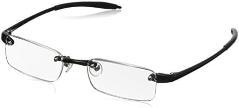 Visualites 1 Black 1.00 Rectangle Reading Glasses