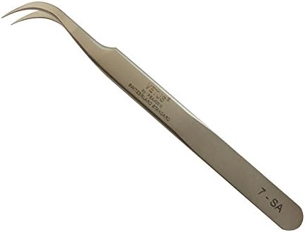 ABNATHY Charming Lashes Stainless Eyebrow Tools Professional Flat tip Scissor Tweezers (Color 4)