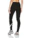 Nike Womens Club Legging Large Swoosh Black/White 815997-010 Size Small
