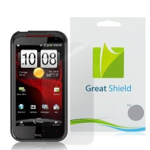 GreatShield Ultra Smooth Clear Screen Protector Film for HTC Rezound (3 Pack)