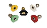 Apache 99023778 3.5 Orifice Quick Disconnect Pressure Washer Spray Tip Kit (5 Pack)