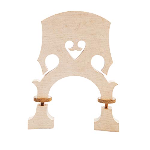 B Blesiya Exquisite Maple Wood Double Bass Replacement Bridge String Instrument Accessory