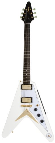 Epiphone Limited Edition "1958" Korina Flying-V Electric Guitar, Alpine White