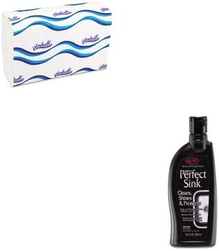 KITHOC9SK6WNS101 - Value Kit - The Hope Company Perfect Sink Cleaner and Polish (HOC9SK6) and Windsoft 101 Bleached White Embossed C-Fold Paper Towels (WNS101)