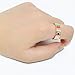 X-LEE Luxury Shine Celebrity Ring Classic Red and Green Bar TISCO Ring(8)