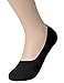 OSABASA Womens 3 Pair Casual No-Show Socks of Hidden Flat Boat Line,KWMS09-3 Pairs-BLACK,Shoe Size 5-8 (Sock Size 8.5