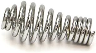 Spring Stove Handle, Chrome Finish, Tapered at one end. Max Diameter: 1-1/8", Length: 2-1/2", Fits 1/2" Rod. for use with BBQ Grills, Smokers, Furnaces, Coal/Wood/Pellet Stoves.