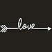 Wall Sticker,Saingace Home Decor Love Arrow Decal Living Room Bedroom Vinyl Carving Wall Decal Sticker (White)