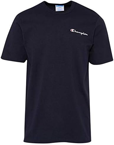 Amazon チャンピオン Champion Script Embroidered T Shirt メンズ Tシャツ 並行輸入品 Tシャツ カットソー 通販