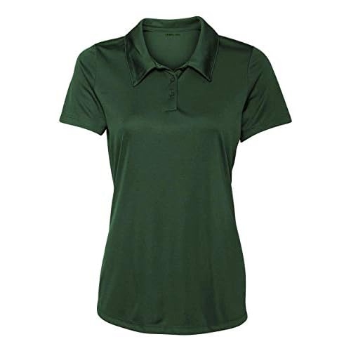 women's 3 button polo shirts