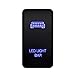 Mictuning Push Switch Backlit LED LIGHT BAR (Blue LED Light) , ON-OFF Toggle Switch 3A 12V for TOYOTA