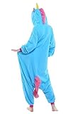 Adult Unicorn Onesie Kigurumi Animal Costume (S(150-160CM), New Blue Unicorn)