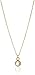 Dogeared April-Clear Crystal Bezeled Birthstone Gold Chain Necklace, 16