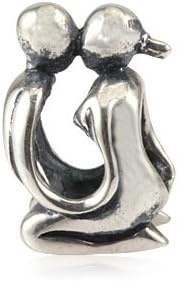 Hoobeads Lover Kissing Couple Love Bead Authentic 925 Sterling Silver Bead Fits Pandora Chamilia Biagi Troll Charms Europen Style Bracelets