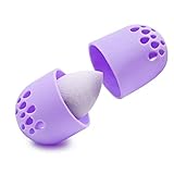 Beauty Sponge Travel Case - Foundation Makeup Sponge Holder Carrying Case by Blunt Beauty (Purple)