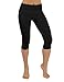 ODODOS Women's Mid Waisted Tummy Control Yoga Capris,19