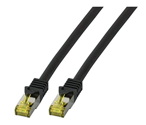 EFB-Elektronik RJ45 Patch Cable S/FTP,Cat.6A,LSZH,7.5m,Black
