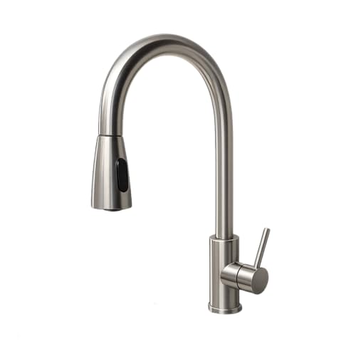Torneira Gourmet Inox 360° com Mangueira Retrátil 45cm – Dois Modos de Água para Cozinha Spray e Chuveiro - Design Moderno, Rápida Instalação e Alta Durabilidade