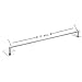 Adhesive Towel Bar - Self Adhesive Bathroom Holder 27.55 Inches Kitchen Cabinet No Drill Towel Rack Stick on Wall SUS 304 Stainless Steel Brushed - YIGII