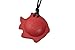 chubuddy Chewable Fish Pendant Chewie, Non-Toxic Material-Red