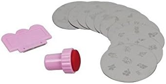 Nail Art Stamping Kit Bundle, 10 Manicure Plate Set（70 Mixed Designs）+1 Polish Stamper + 1 Scraper Doutless Bay