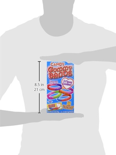 Candy Gummy Bands Wristbands and Valentines - 16/.53oz packets - Thumbnail 4