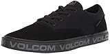 Volcom Men's Draw LO Suede Shoe Skate, BLACKITY