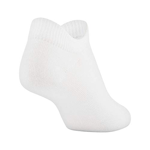Under Armour Women's Essential 2.0 No Show Socks, 6Pairs , White
