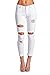 Women's Hight Waisted Butt Lift Stretch Ripped Skinny Jeans Distressed Denim Pants