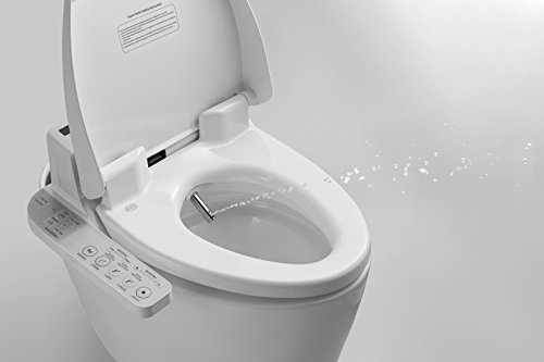 Cascadia Smart Toilet Seat with Arm Control Panel by Pacific Bay - Features Bidet, Instant Heating Water, a Heated Seat, Multiple Cleaning Settings, a Heated Dryer, and a Deodorizer - NEW 2019 Model