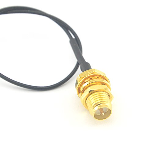 U.FL Mini PCI to RP-SMA Pigtail Antenna WiFi Cable Pack of 2