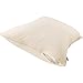 AllerEase Organic Cotton Pillow Protectors, Standard/Queen, Beige Cream/White 2 Count
