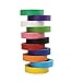 Color Masking Tape Set by Tanpopo Art | 1 inch | 12 Color Rolls | Great for Arts & Craft Projects, Toddlers, Little Kids & Adults