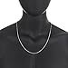 1.6mm .925 Sterling Silver Nickel-Free Venetian Square Box Link Chain Necklace, 18