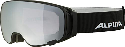 ALPINA Unisex - Erwachsene, DOUBLE JACK MAG Q Skibrille, black-matt, One Size