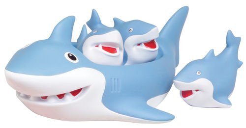 Shark family bath toy - floating fun! by d&d distri…