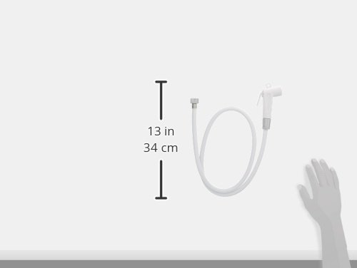 EVIDECO Modern Toilet Hand Bidet Sprayer with Flexible PVC Hose Set White
