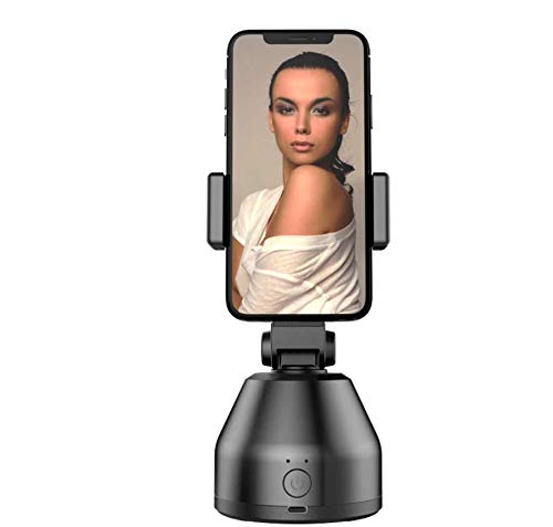 DAMAX-A Smart AI Personal Robot Cameraman Gimbal 360° Rotation Stand Selfie Stick Stabiliser for Smartphone Artifact with Sport Inception Face Object Tracking (BLACK)