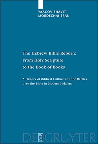 The Hebrew Bible Reborn: From Holy Scripture To The Book Of Books: A  History Of Biblical Culture And The Battles Over The Bible In Modern  Judaism (Studia Judaica, 38): Shavit, Yaacov, Naor,