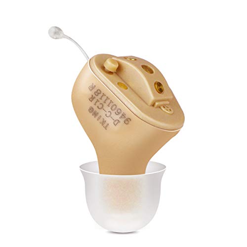 TKING Rechargeable Hearing Amplifier for Adults, Invisible in Ear Canal, Digital Noise Reduction Feedback Cancelling,Aid and Assist Hearing (for Right Ear)