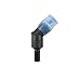 J.CARP ON-Off Switch Bite Valve Tube Nozzle Replacement for Water Bladder (Black, 45°)
