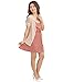 Allegra K Women Lace Detail Scoop Neck Sleeveless Mini Dress w Coat, XL,Beige,Pink