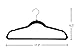 Finnhomy Heavy Duty 50 Pack Clothes Hangers with 10 Sturdy Multiple Use Finger Clips, Durable Slim-Line Velvet Hangers, Black