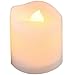 LED Lighted Flickering Votive Candles White Flameless - Banberry Designs - Box of 48
