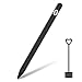 Sikeli Silicone Case for Apple Pencil Holder Sleeve Skin Pocket Cover Accessories for iPad Pro, Soft Grip Pouch with Charging Cap Holder and 2 Protective Nib Covers (Black)