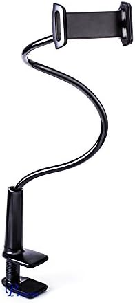 Picozon Smartphones iPad Gooseneck Mount Holder Stand, Bolt Clamp with Bracket for iPhone iPad Samsung Nexus Sony Nokia and More 12-20mm (Black)