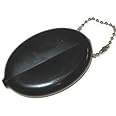 Plastic Squeeze Coin Holder Black