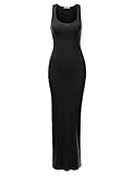 JJ Perfection Women's Sleeveless Ribbed Knit Bodycon Maxi Dress